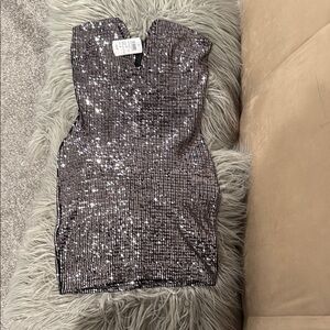 Sequin Sleeveless Dress